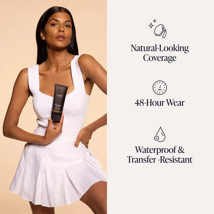 Waterproof Body Coverage Makeup for Legs & Skin – Lightweight Full Coverage Concealer for Tattoos, Veins, Scars & Uneven Tone, Sweat-Resistant Natural Finish Body Foundation Cream