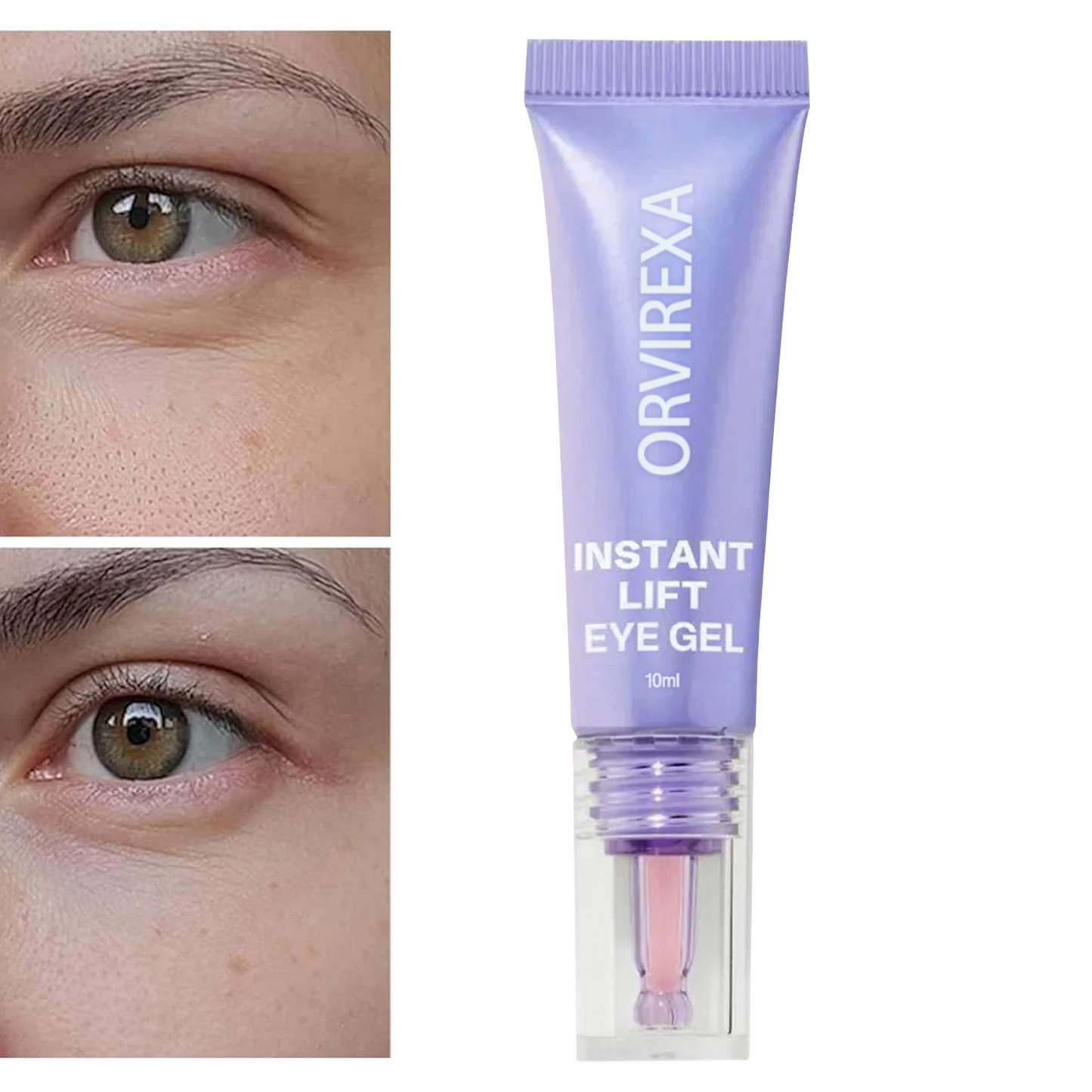 Instant Lift Eye Gel – Fast Acting for Puffiness & Under Eye Bags, Smooth Fine Lines, 0.34 oz