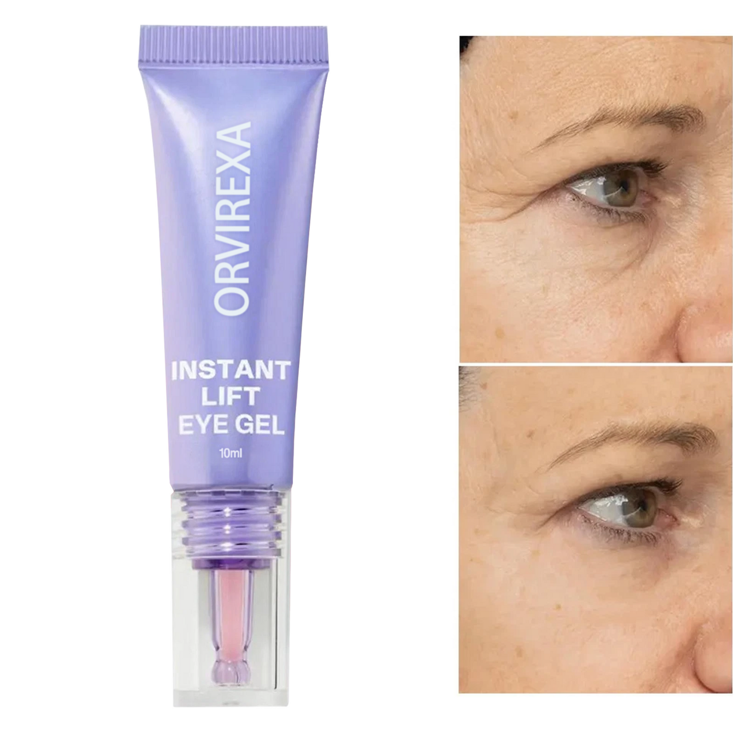 Instant Lift Eye Gel – Fast Acting for Puffiness & Under Eye Bags, Smooth Fine Lines, 0.34 oz