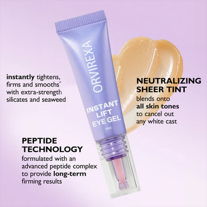 Instant Lift Eye Gel – Fast Acting for Puffiness & Under Eye Bags, Smooth Fine Lines, 0.34 oz