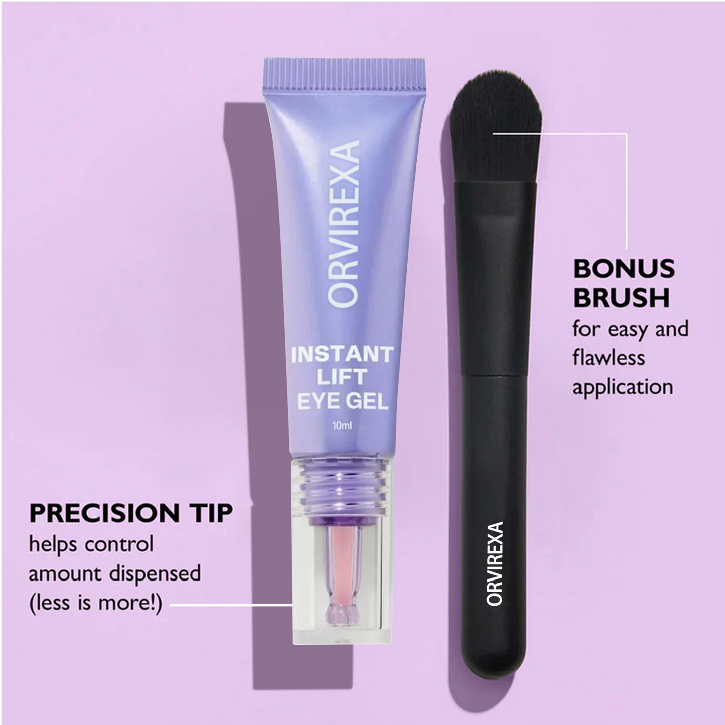 Instant Lift Eye Gel – Fast Acting for Puffiness & Under Eye Bags, Smooth Fine Lines, 0.34 oz